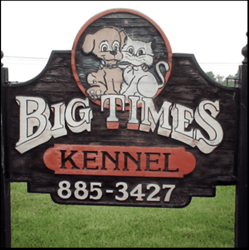 Big Times Kennel and K9 Training Center Sign www.BigTimesKennel.com