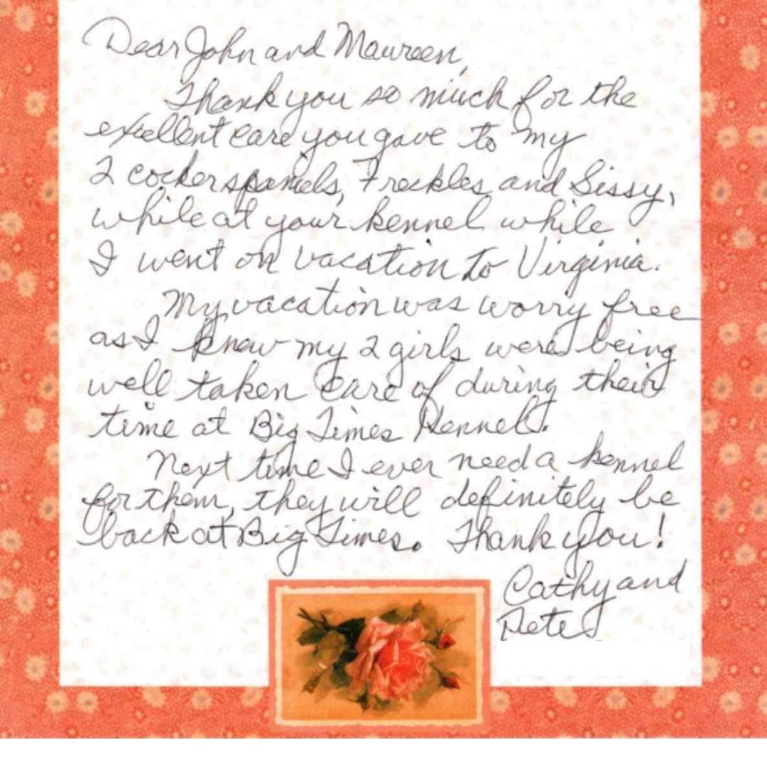 Reviews Big Times Kennel Dayton OH Testimonials 9378853427